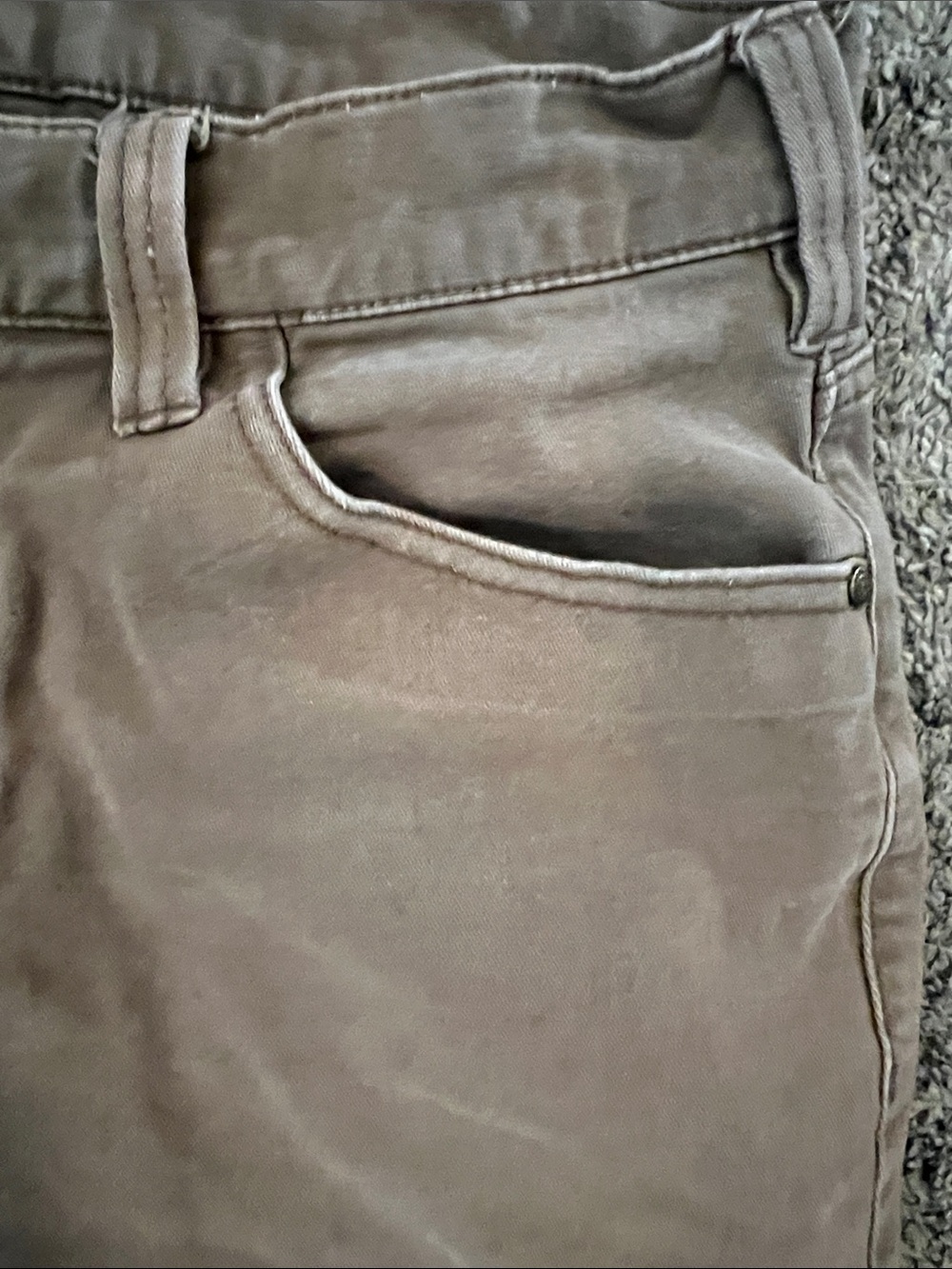 Noble Outfitters Men's Straight Jeans - Taupe Brown Classic Fit - Picture 5 of 12